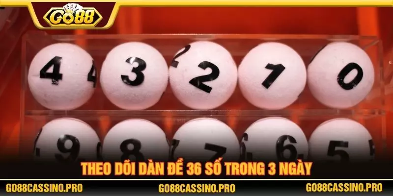 Theo dõi dàn đề 36 số trong 3 ngày