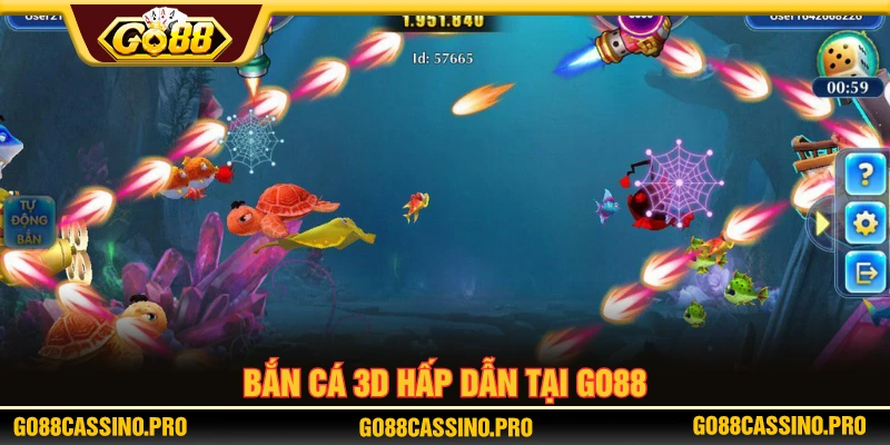 Bắn cá 3D sống động với nhiều sự lựa chọn 