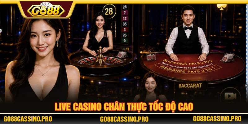 Cược live casino hấp dẫn tại GO88 với dàn dealer chất lượng 