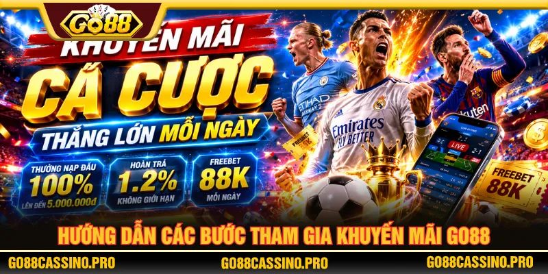 Người mới thực hiện theo từng bước nhận khuyến mãi GO88